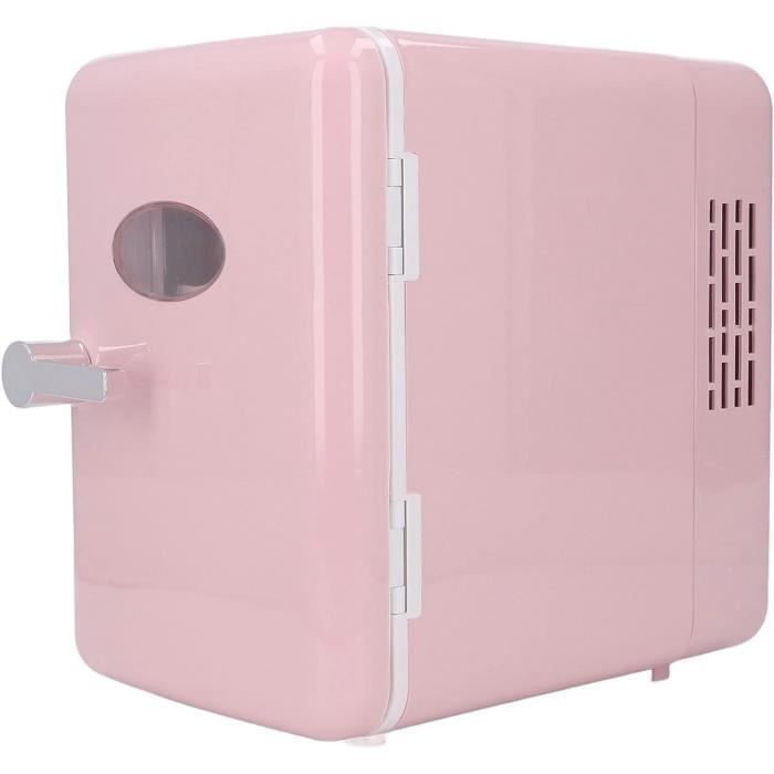 Mini Réfrigérateur, 6L Rose Mini Compact Voyage Refroidisseur