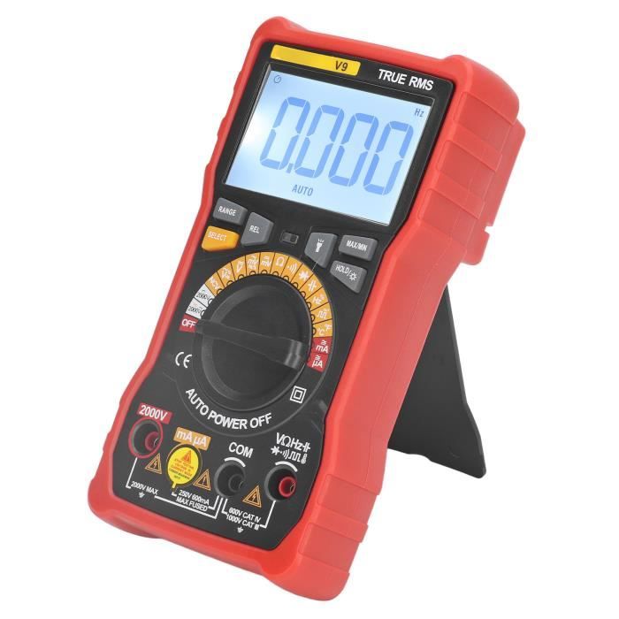 Multimètre Numérique HT93 Avec Détection NCV | Portable, Auto-range, Lampe LED | Pour Dépannage Électrique Maison & Bricolage - 3