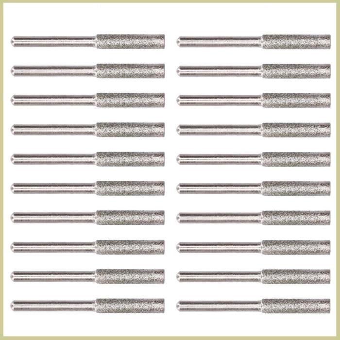 20 Pièces Aiguiseur de chaîne pour tronçonneuse Remplacer la meule,Affûteur de tronçonneuse,Aiguiseur de chaîne de tronçonneuse Meule spéciale,Outil d' affûtage de lame de scie à chaîne portable 20 Pièces Aiguiseur de chaîne pour tronçonneuse Remplacer la meule,Affûteur de tronçonneuse,Aiguiseur de chaîne de tronçonneuse Meule spéciale,Outil d' affûtage de lame de scie à chaîne portable