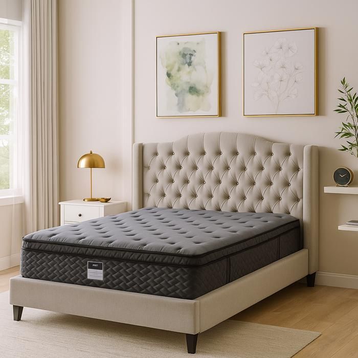 Matelas BIO Serinity 140x190 cm Sampur - Latex - Mémoire de Forme - Ressorts Ensachés - Épaisseur 30 cm - Confort Tonique Matelas BIO Serinity 140x190 cm Sampur - Latex - Mémoire de Forme - Ressorts Ensachés - Épaisseur 30 cm - Confort Tonique
