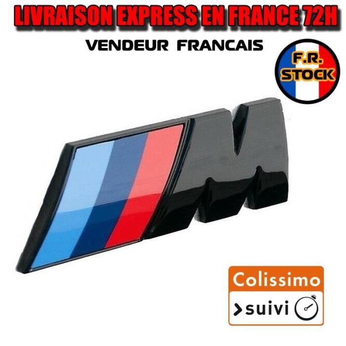 Logo M BMW Noir Coffre Sigle 3D Sport 73 mm Embleme Badge Malle Série 1 2 3  4 5 - Cdiscount Auto