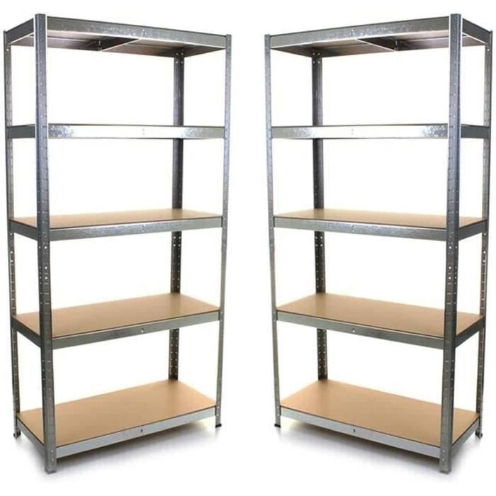 Relaxdays Etagère Charge Lourde, Lot De 2, 4 Niveaux, 157 X 80 X 41 Cm 280 Kg Capacite Max Pour Garage Cave Noire 85216088 Relaxdays Etagère Charge Lourde, Lot De 2, 4 Niveaux, 157 X 80 X 41 Cm 280 Kg Capacite Max Pour Garage Cave Noire 85216088
