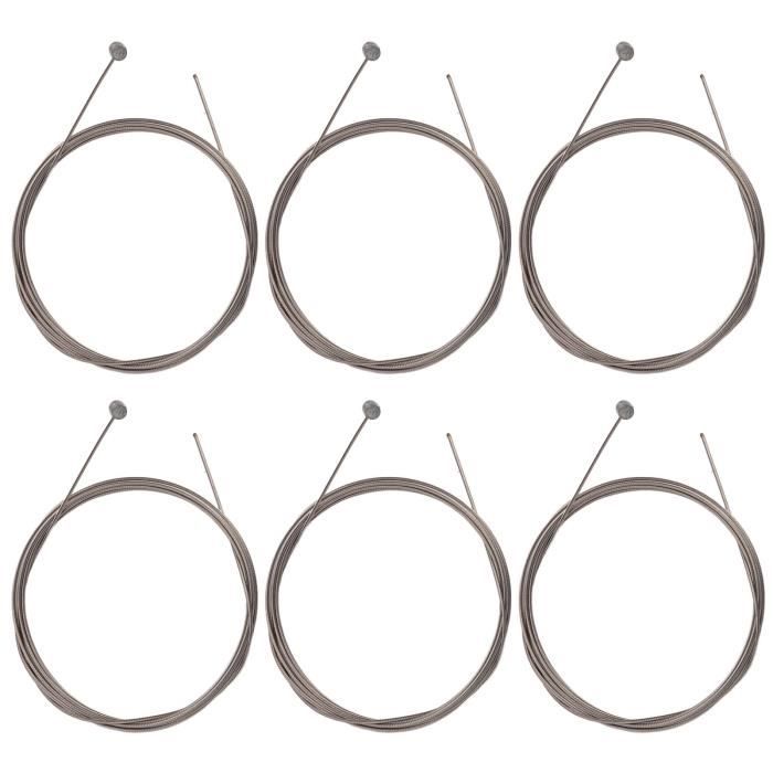 UOCAI Kit De Câbles De Frein Pour Vélo – Acier Inoxydable, Gaine PVC, Pour Frein Avant/arrière, VTT/route/pliant