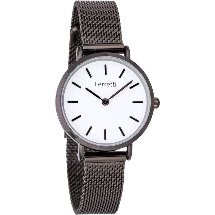 Ferretti Femme Montre Style Minimaliste avec Boitier 28mm