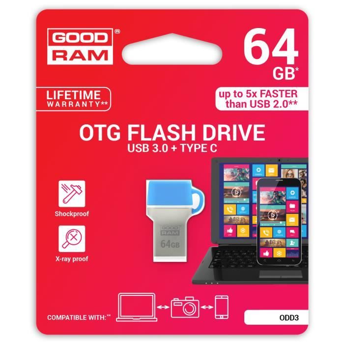 Goodram - clé USB 64 Go - USB 3.1 Pas Cher
