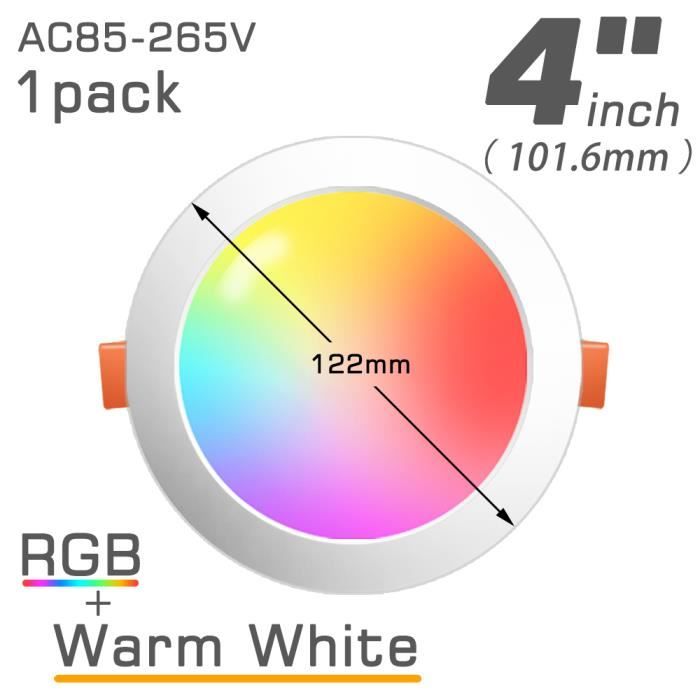 Spot Encastrable Rond LED Avec Détecteur De Mouvement - Puissance 3W à 9W - Tension 85-265V - Pour Intérieur