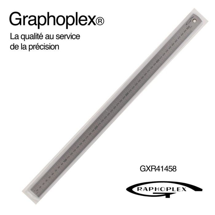 Double Riglet Graphoplex - Réglet acier flexible ép 0,5mm l 13mm L 50cm - Cdiscount ...