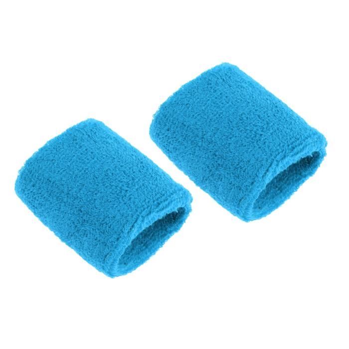 20 Serre-Poignets Sport – Bandeaux Absorbants Polyester – 10 Couleurs Pour Tennis, Course, Fitness