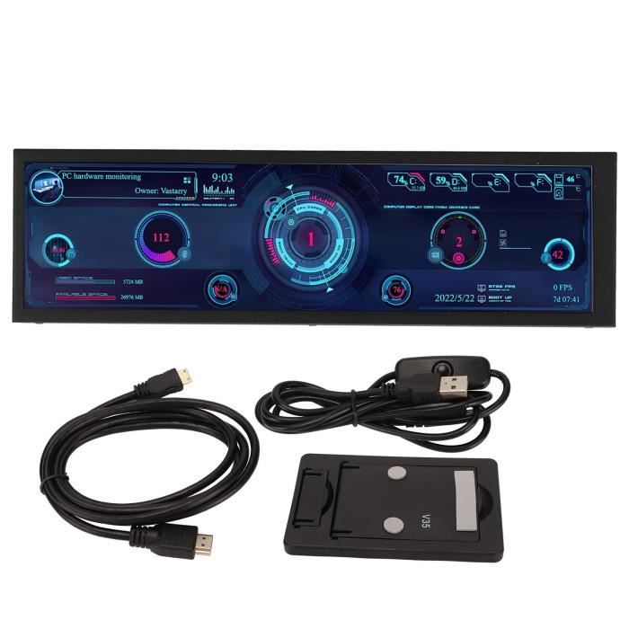 Mini Ecran Usb HURRISE Écran IPS de 8 Mini écran USB IPS de 8,8 Pouces, Moniteur de ...