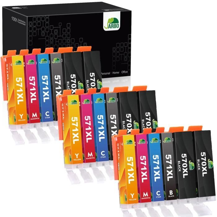 cartouche 521 noir + pack canon 521 cyan magenta yellow neuf