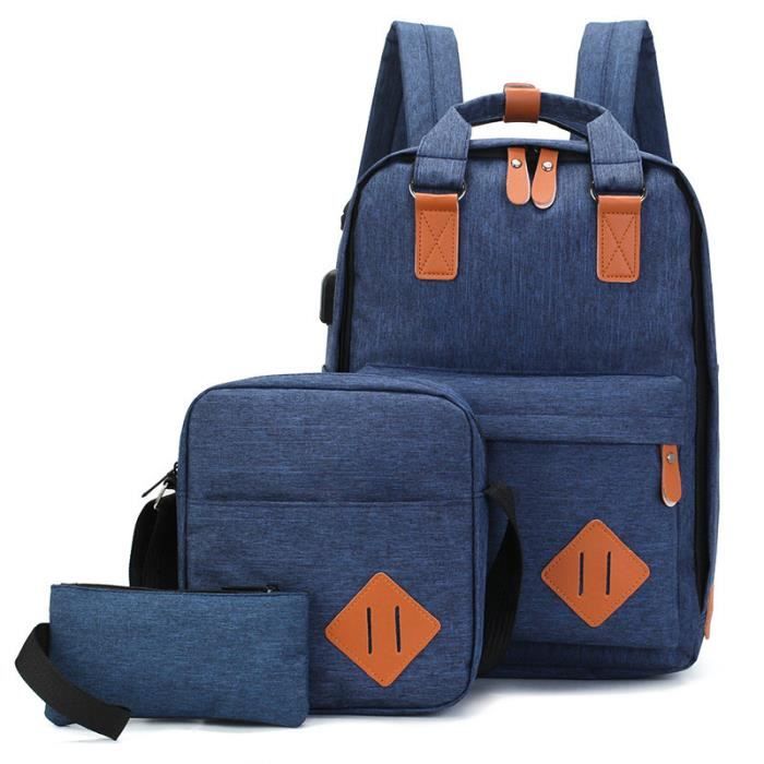 Sac à Dos Ninesun Pour école Et Voyage - Taille 31x45x18 Cm, Léger, Compartiments Multiples, Couleur Starry Blue