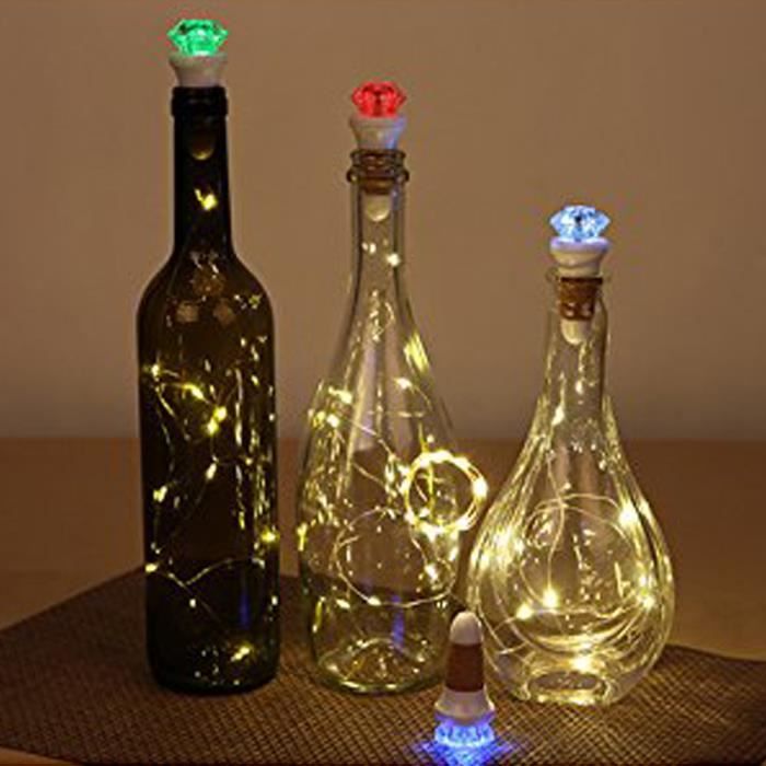 Guirlande Lumineuse Rechargeable USB Pour Bouteille - 2024, 12h Autonomie, LED Cuivre, Ambiance Fête & DIY