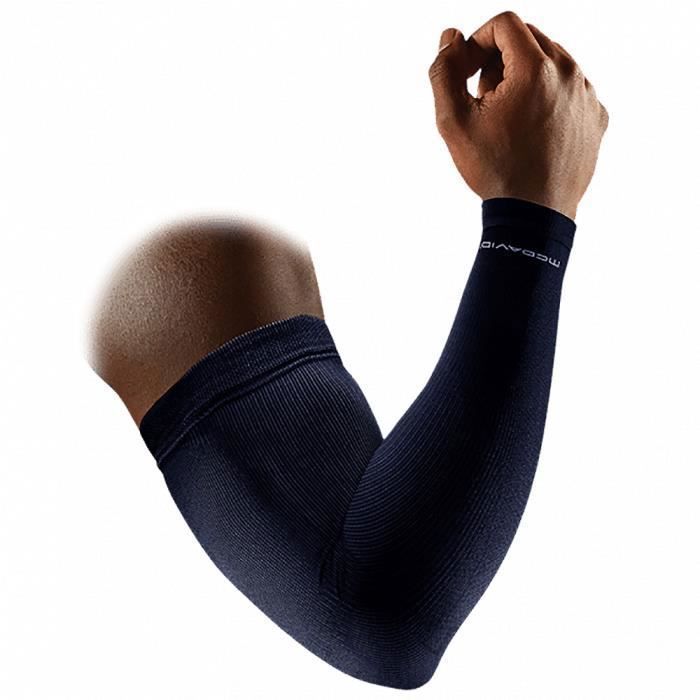 Manchon de Compression Mc David Elite Avant-bras Active coloris Black - Alt Blue