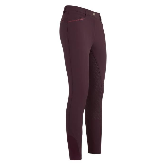 Pantalon équitation full grip fille Imperial Riding El Capone - bordeaux - 16 ans