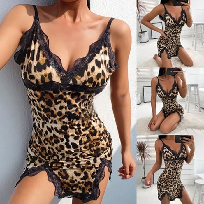 robe leopard sexy