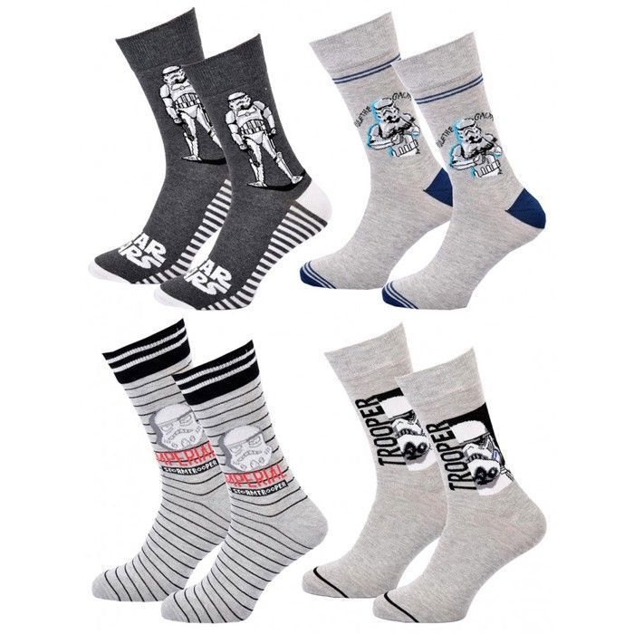 Pack De 12 Paires De Chaussettes Filles Licences Surprises - Personnages Cartoons, Coton Doux