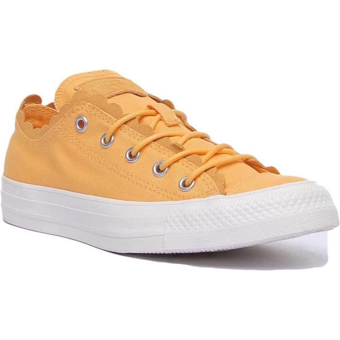 converse moutarde femme