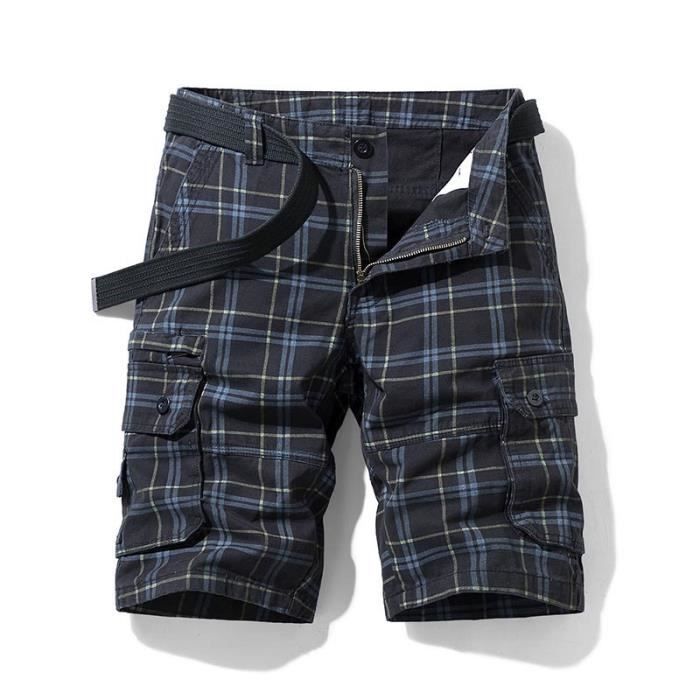 Short cargo homme léger multi poches été décontracté pour un usage quotidie
