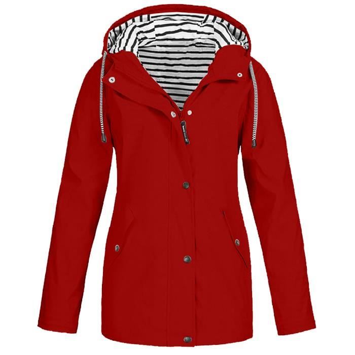Femmes Veste Imperméable Extérieur Rembourré Matelassé En Velours Côtelé Col Fermeture Éclair Manteau de pluie Femmes Veste Imperméable Extérieur Rembourré Matelassé En Velours Côtelé Col Fermeture Éclair Manteau de pluie