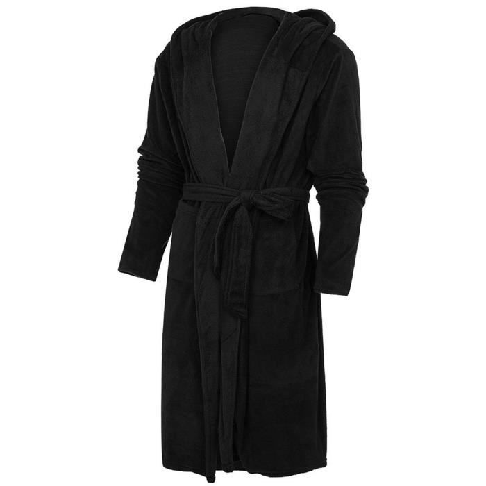 Chemise De Nuit Homme Manches Longues Avec Bonnet - Pyjama Style Victorien Pour Halloween Ou Noël - 9