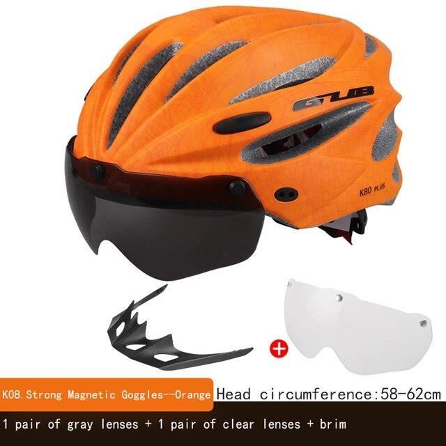 Casque Vélo Hahepo Avec Visière Magnétique - Taille Unique 54-62cm Respirant 18 Ventilation
