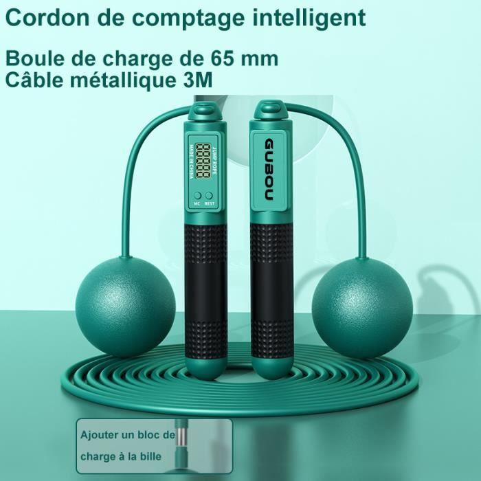 Corde à Sauter Sans Fil SLIM & TRIM - Acier Léger - Fitness & Training à Domicile