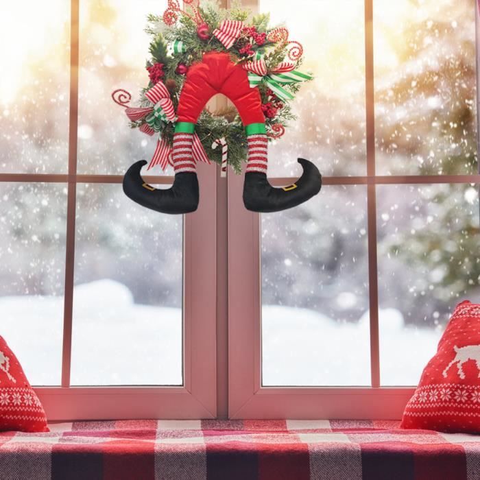 Couronne de Noël - Guirlande de Porte Noël - Couronne de l'Avent