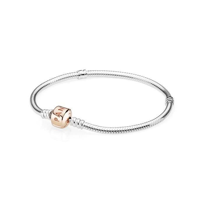 BRACELET MOMENTS ARGENT, FERMOIR PANDORA ROSE 19 BRACELET MOMENTS ARGENT, FERMOIR PANDORA ROSE 19