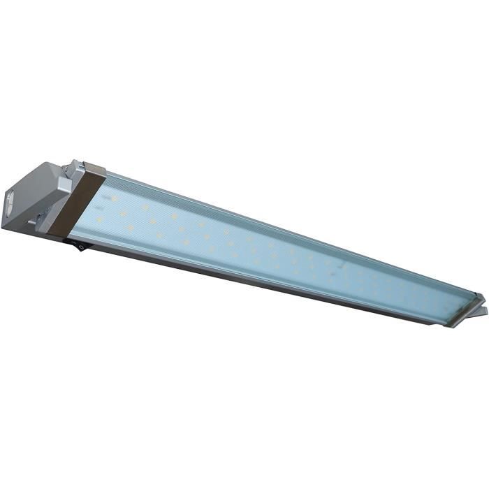 Rolux LED LLH 310, 10 W, 3000 K ~ 6500 K sur réglette et de, aluminium, 10 watts, Argent, 57,5 x 8,5 x 3,5 cm -
