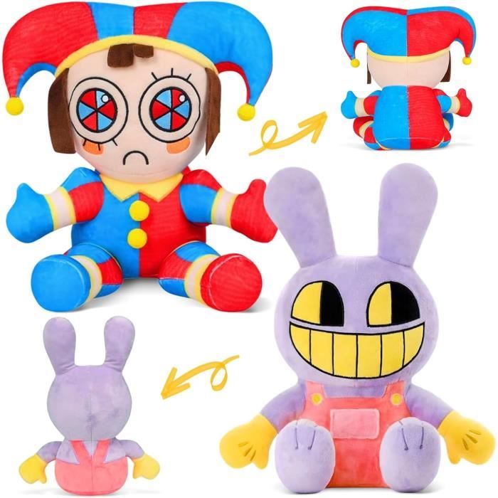 Cirque Animal Lapin Dessin Animé Violet Lapin Maid Jax En Peluche Jouet Coton En Peluche Animal Jouets Doux Poupée