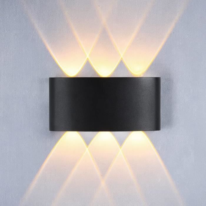 Applique Murale LED 12W - 2 Pezzi Moderne Interieur Noir Up Applique Murale LED 12W - 2 Pezzi Moderne Interieur Noir Up