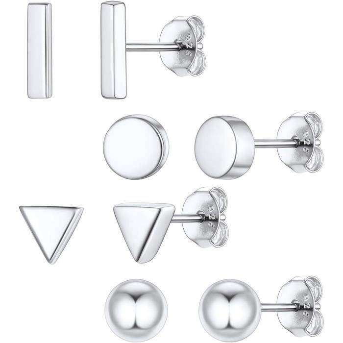 Boucles D'oreilles Chat Mignon En Argent 925 - Clou D'oreille - Neuf Avec étiquettes - Cadeau Femme
