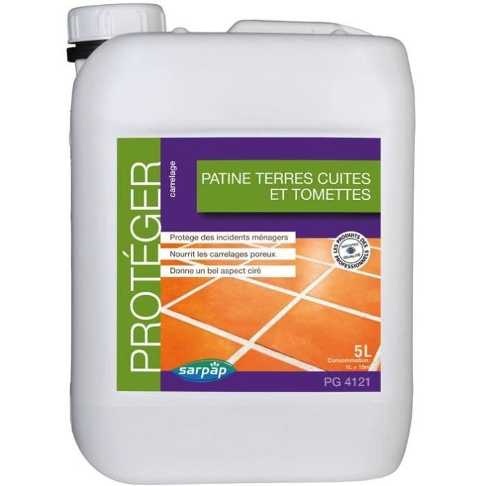 Patine terre cuite et tomettes 5 L Cdiscount Au quotidien
