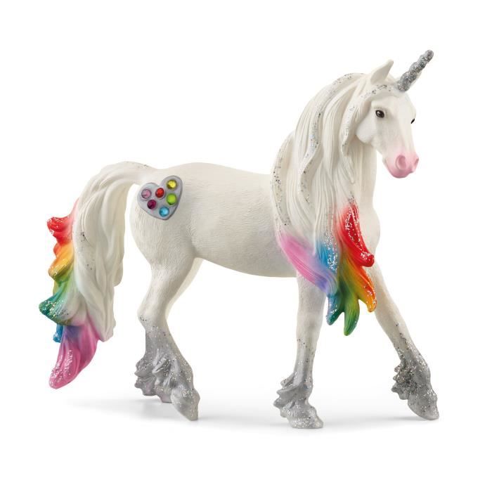 Figurine Licorne étalon Barbe à papa Doux pelage SCHLEICH 70722 bayala® - vue 5