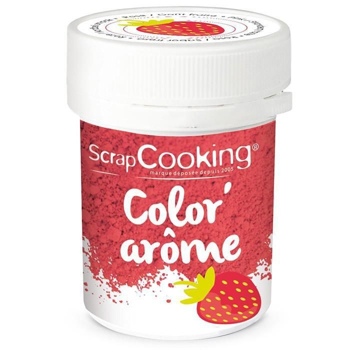 Color'arôme - rose / fraise - 10g - Scrapcooking