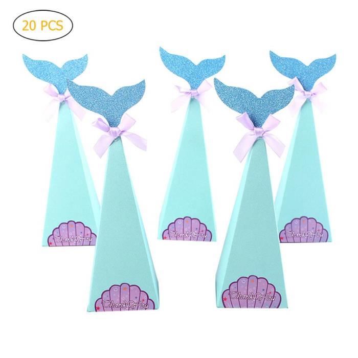 pcs Boites De Bonbons De Sirene Boite A Dragees En Papier Pour Mariage Bapteme D Anniversaire Baby Shower Achat Vente Boite A Dragees Soldes Sur Cdiscount Des Le Janvier Cdiscount