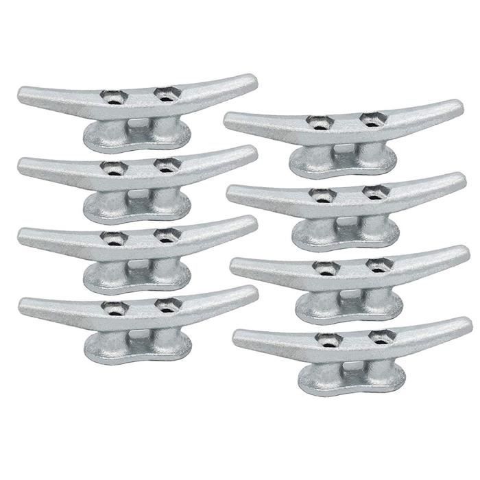 Nuzamas Lot de 4 pieds de meuble réglables en acier inoxydable 8 cm[733