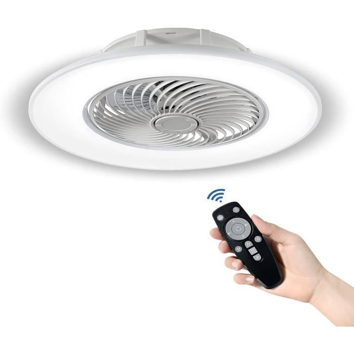 Ventilateur De Plafond Silencieux Avec Lumière Intégrée LED 30W Et