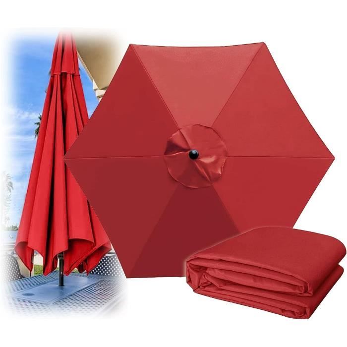 Toile De Rechange Pour Parasol À 6 Baleines 8 Baleines,Couverture De