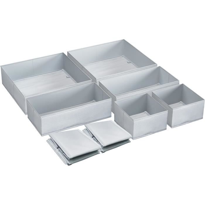 Organisateur De Tiroir Lot De 3 Boîtes De Rangement Pliables Pour Sous