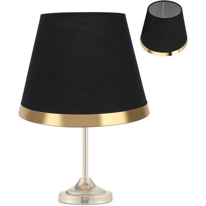 HOMSFOU Abat-Jour En Tissu Lin - Petit Abat-Jour De Table Ou Lampe Cheminée Amovible