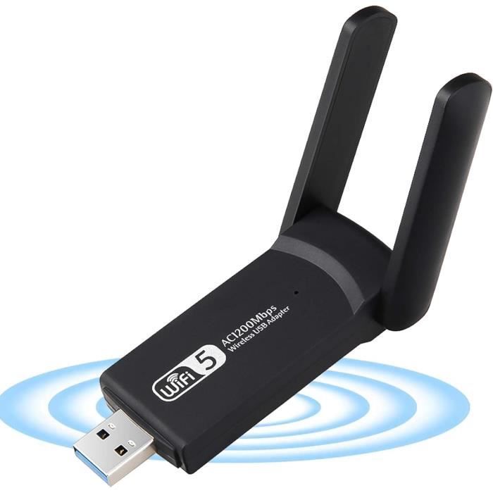 Clé USB Wi-Fi Nano 150 Mbps - Adaptateur Réseau Sans Fil 2.4 GHz - Compatible Windows, Linux - Plug & Play