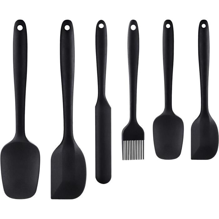 3Pcs 28.5 Cm Spatule Silicone Cuisine, Manche Long Antiadhésif Marises