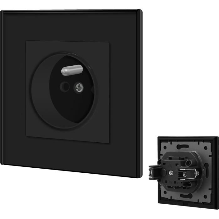 Prise Murale HDMI 3 Ports - Installation Facile Sans Soudure - ABS Ignifuge - Couvercle Panneau