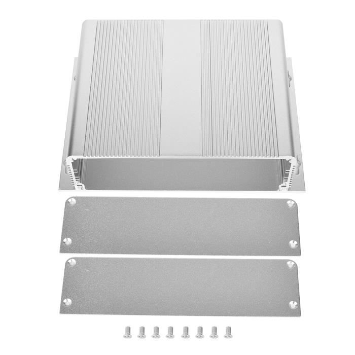 Boîtier En Aluminium Noir 38x88x100 Mm - Pour Circuit électronique, Dissipation Thermique, Blindage