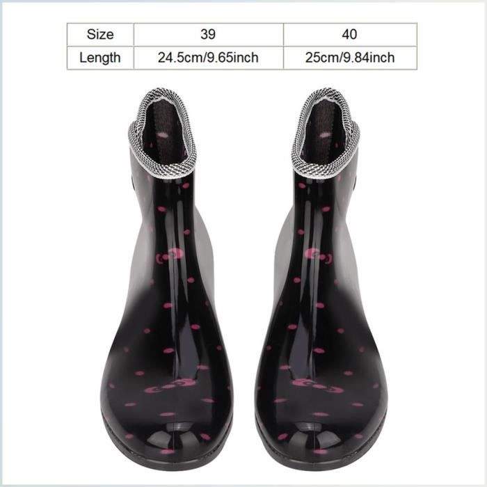 Comparer les prix de Chaussures de Pluie Bottes De Pluie Bottines Imperméables Pour Travailler Dans Le Jardin piscine jardin Taille 39