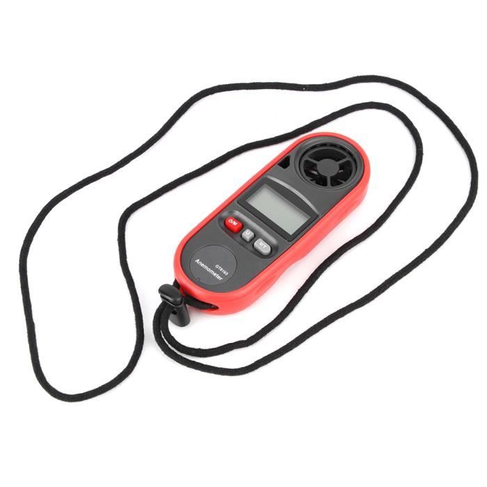 Anémomètre Numérique Poche GR-876 - Mesure Vitesse Vent Et Température | Boussole, Max/Min, Portable