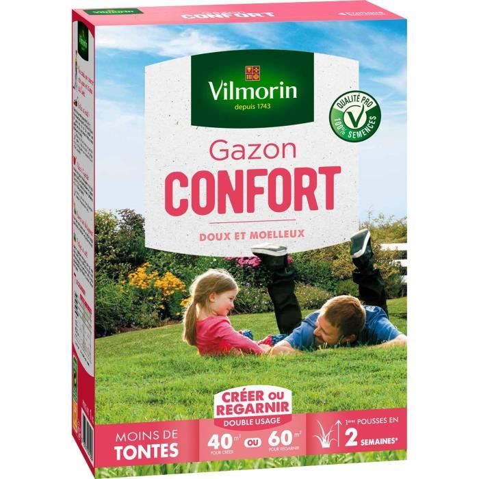VILMORIN Semences de gazon Confort - 1 kg