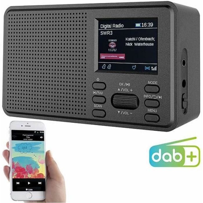 Radio numérique DAB+/FM avec bluetooth DOR-225