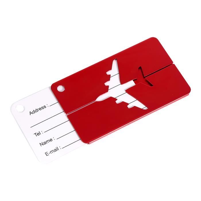 Luggage Tag Étiquette Bagage World Trip & Voyage Paisible